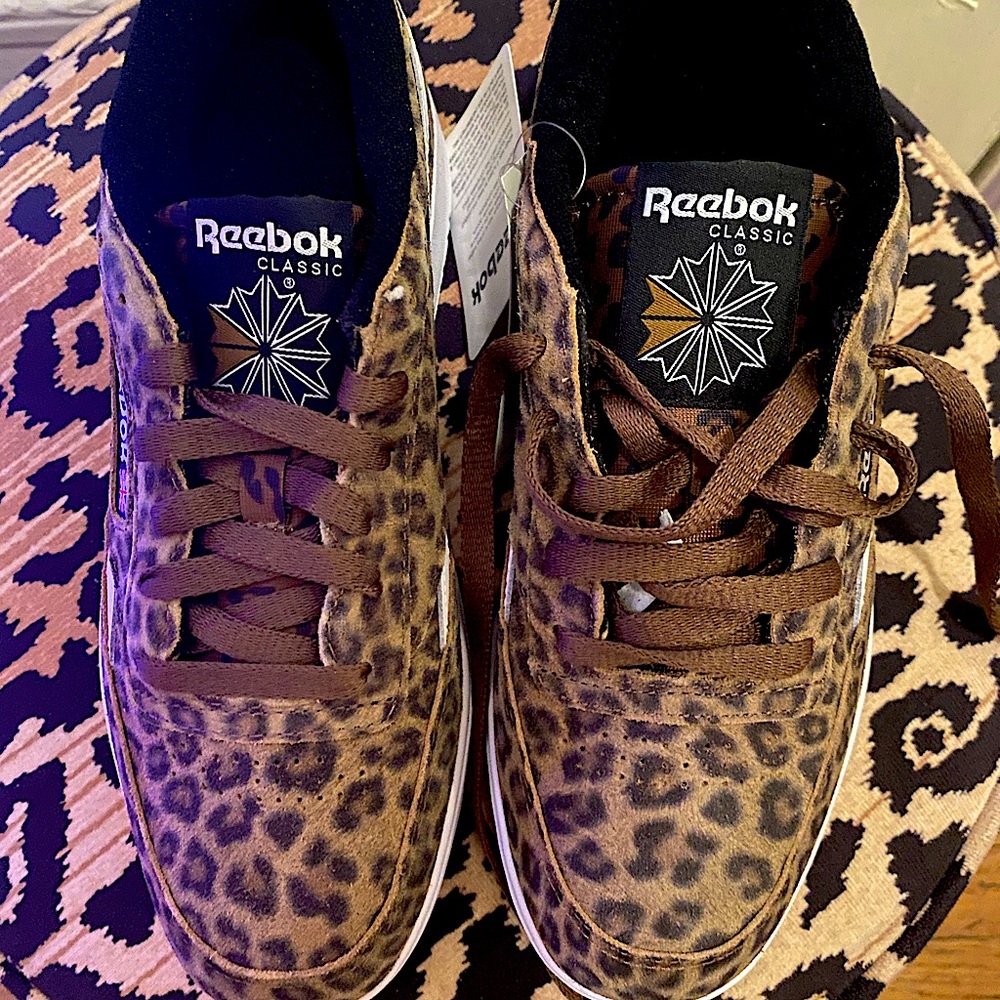 Leopard Print Reebok Classics.  Brand New.